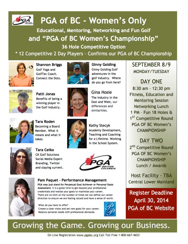 PGA of BC Woman's Only Event 2014 copy