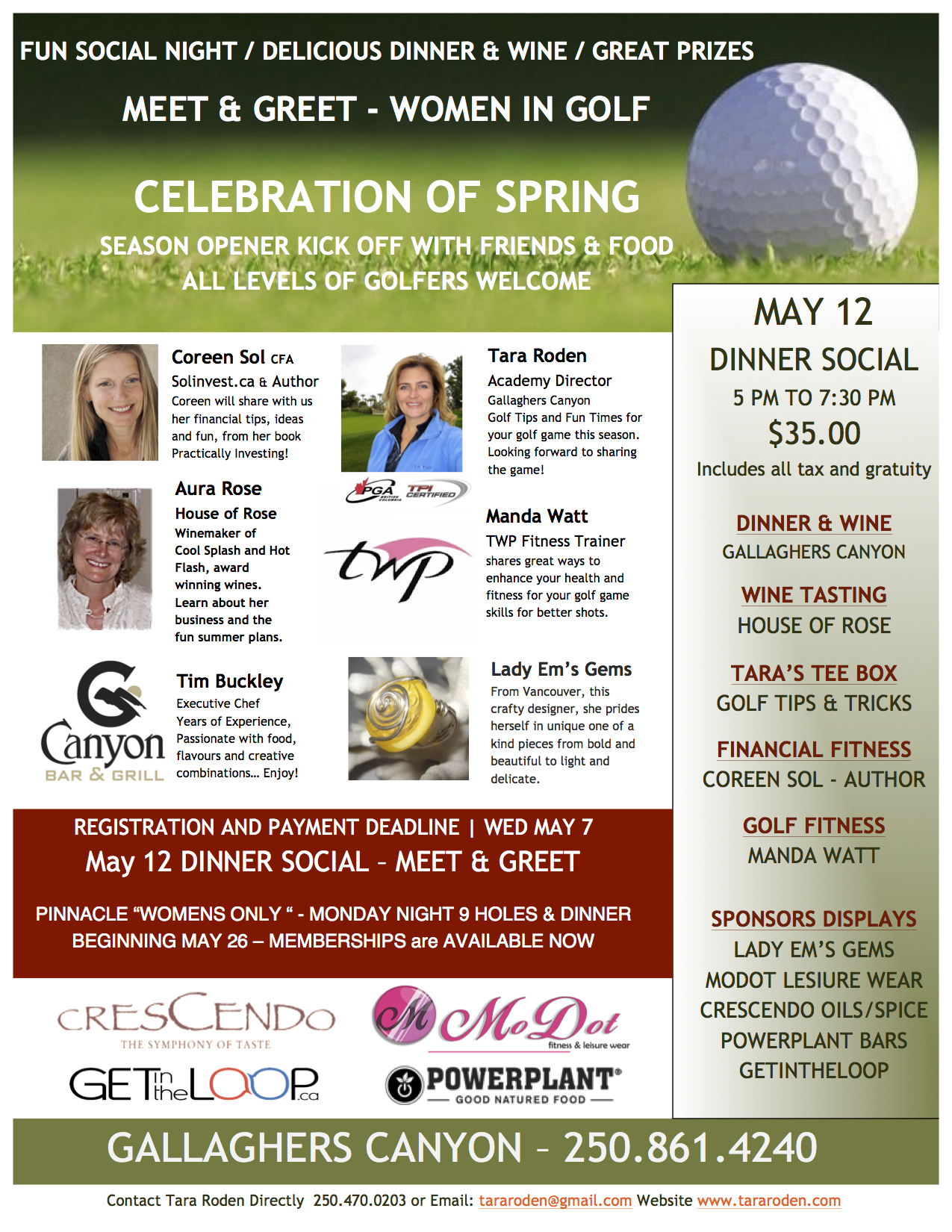 WOMEN IN GOLF  - Celebration of Spring